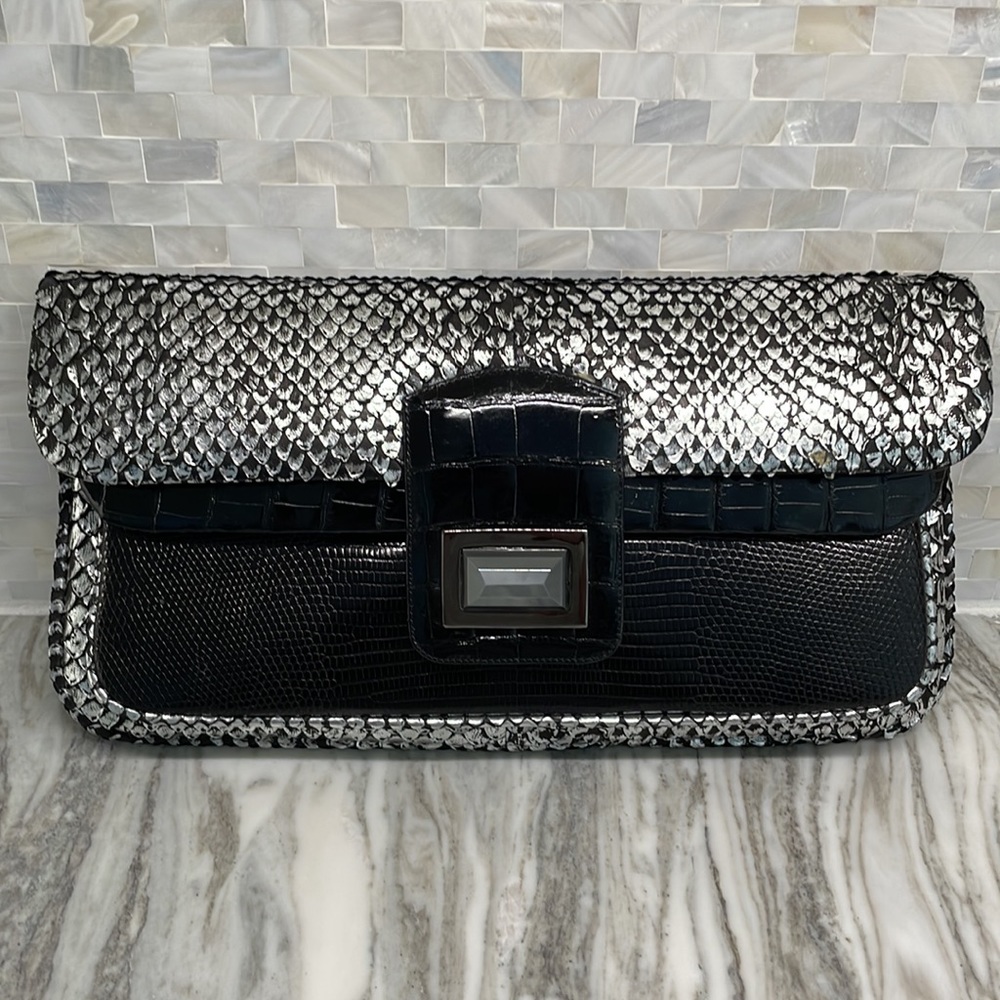 Kara Ross Genuine Python Clutch - image 1